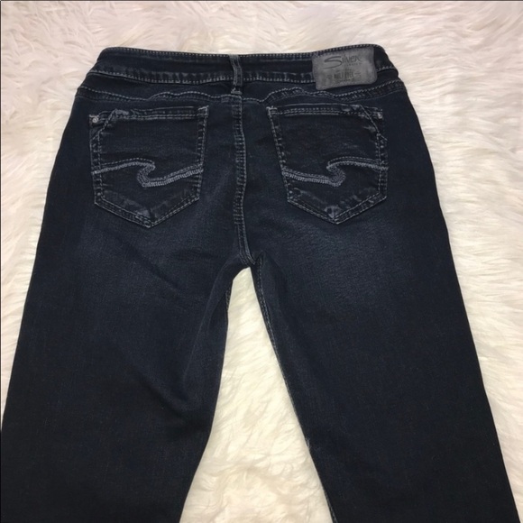Silver Tuesday Mid Skinny jeans sz 27 Zipper ankle - Picture 3 of 7